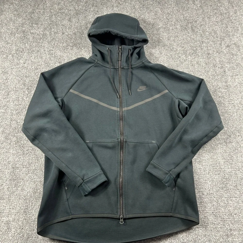 Nike Tech Fleece‎ Hoodie Mens Large Black Full Zip 805144 Windrunner Sportswear